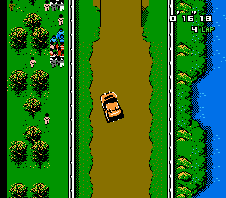 Ретро-игры - Exciting Rally - World Rally Championship (NES) - Пестрое и изометрическое 8-битное ралли